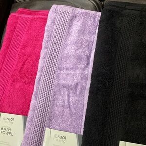 Colorful Bath Towel Bundle NWT Home Shower Bathroom